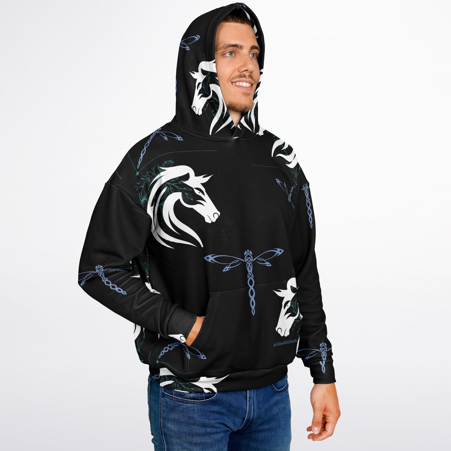 $NiieihiiNookei Heavyweight Oversized Hoodie - AOP