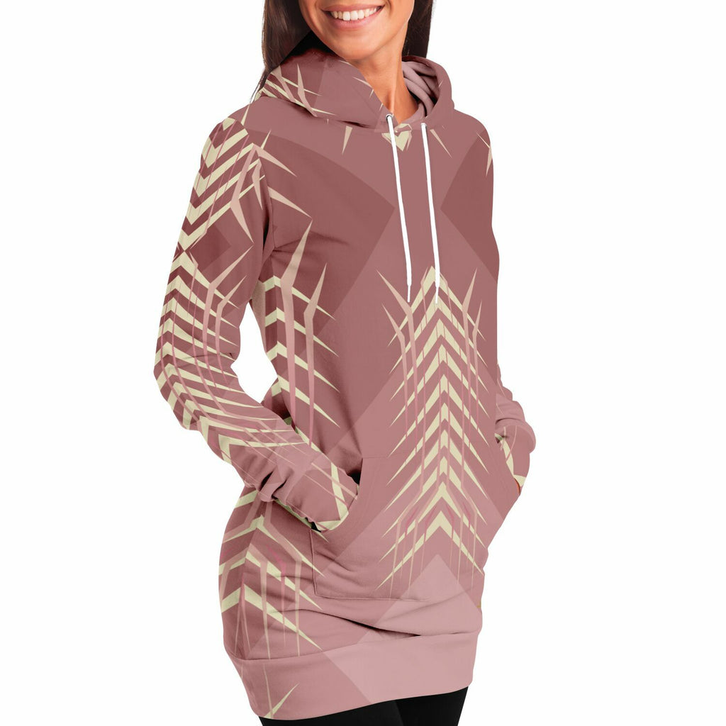 $NiieihiiNookei Fashion Longline Hoodie - AOP