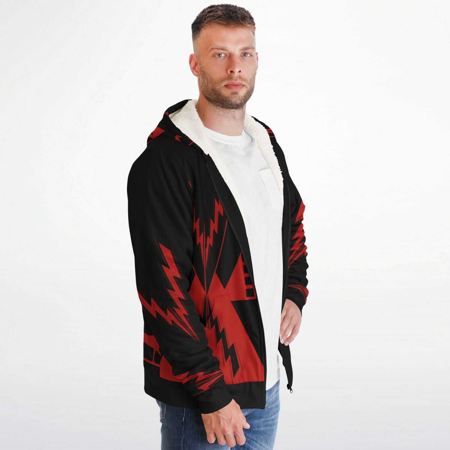 $NiieihiiNookei Microfleece Ziphoodie - AOP