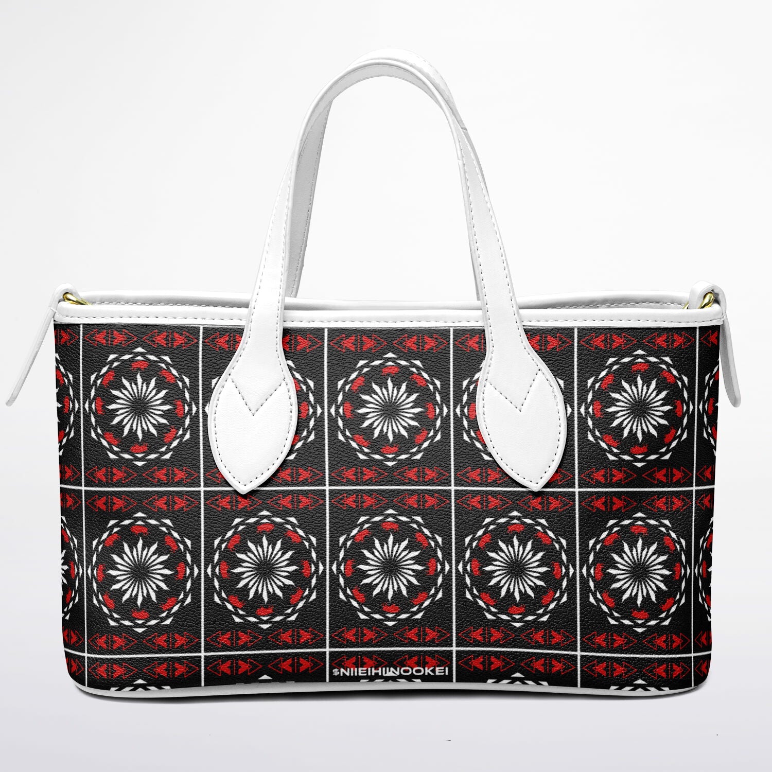 $NiieihiiNookei Leather Tote Bag - AOP