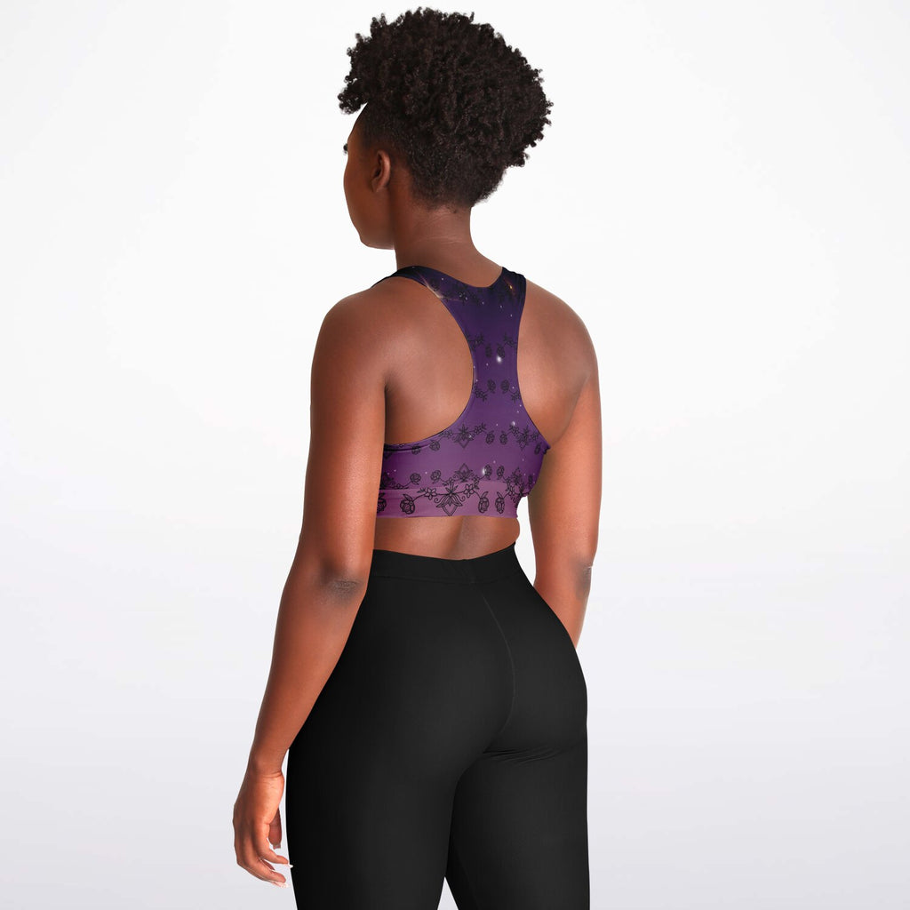 $NiieihiiNookeiPadded Sports Bra - AOP