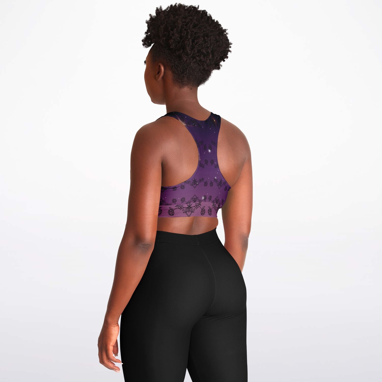 $NiieihiiNookeiPadded Sports Bra - AOP