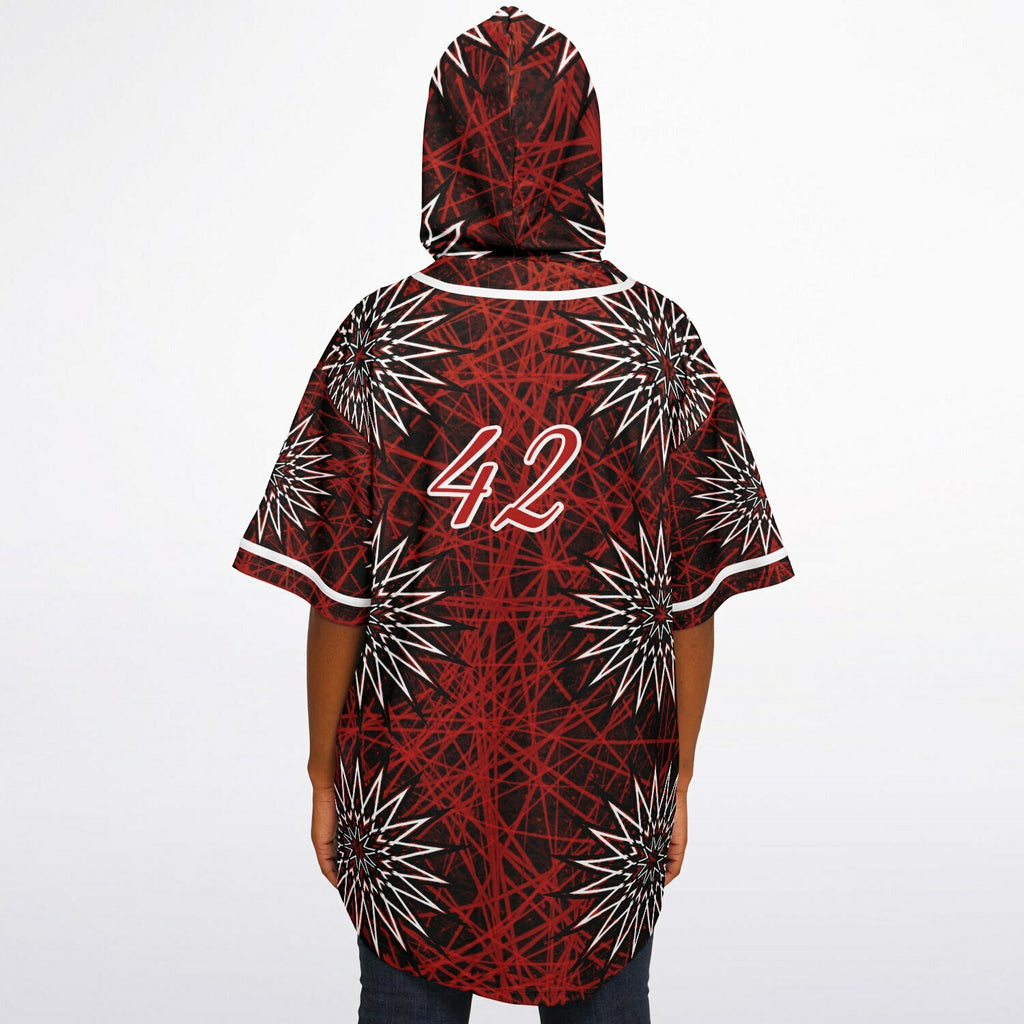 Hooded Baseball Jersey - AOP