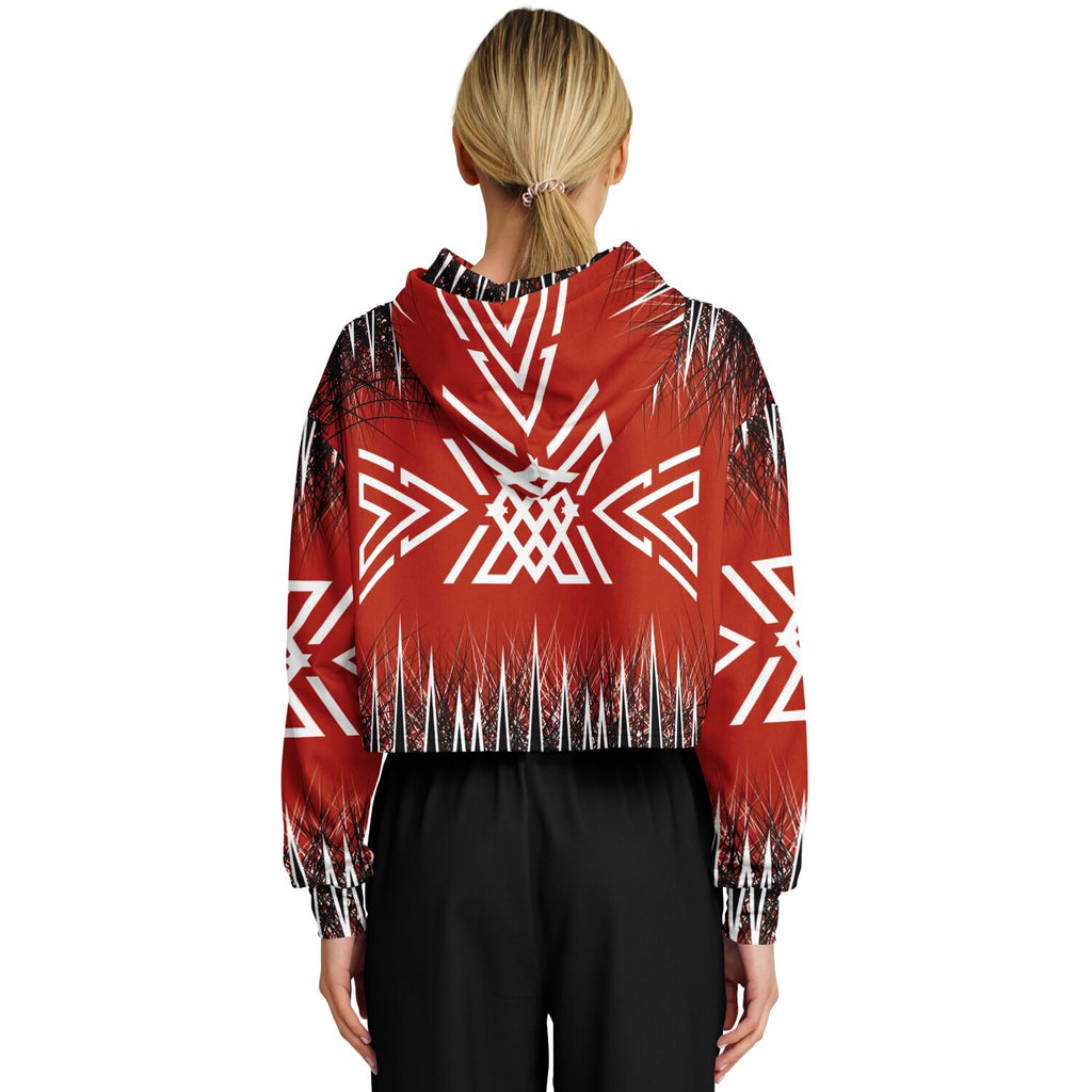 $NiieihiiNookei Fashion Cropped Hoodie - AOP
