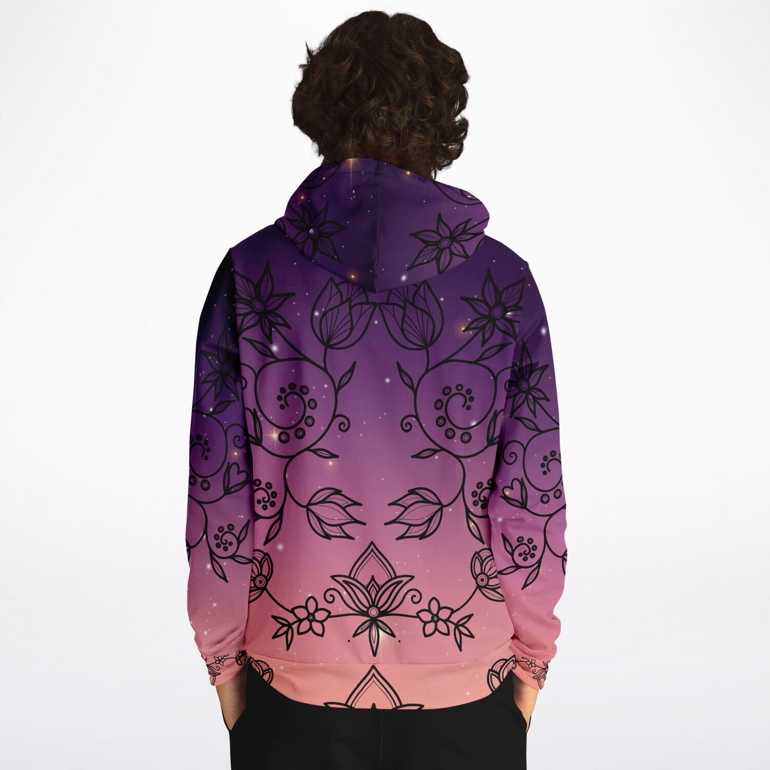 $NiieihiiNookei Floral Sunset Athletic Hoodie - AOP