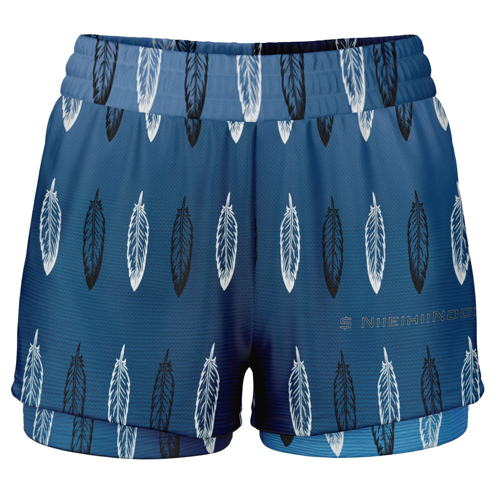 $NiieihiiNookei Women's 2-in-1 Shorts - AOP