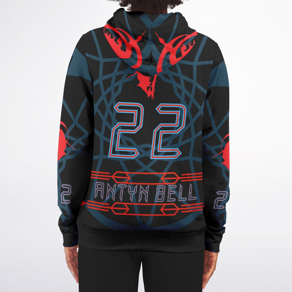 $NiieihiiNookei Athletic Zip-Up Hoodie - AOP