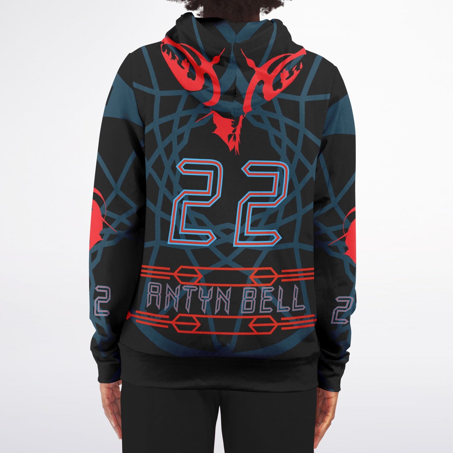 $NiieihiiNookei Athletic Zip-Up Hoodie - AOP