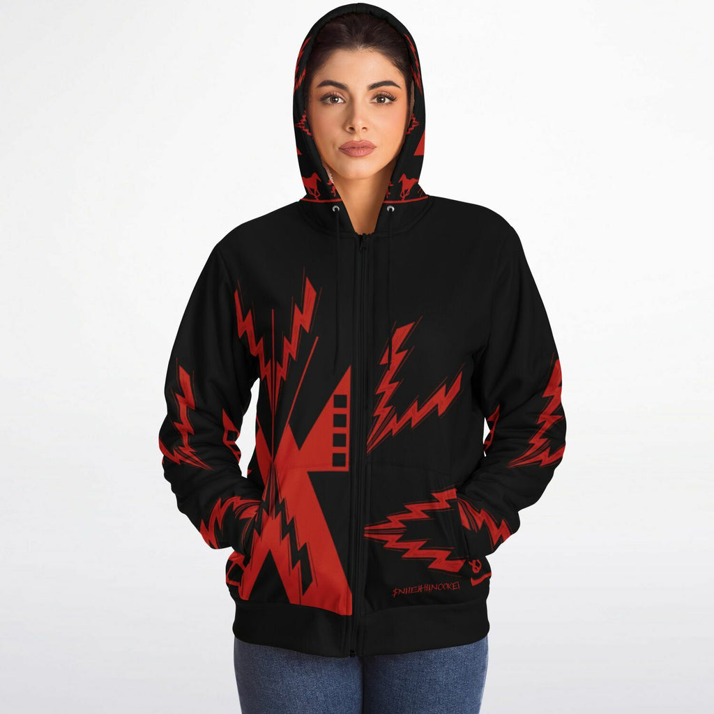 $NiieihiiNookei Microfleece Ziphoodie - AOP