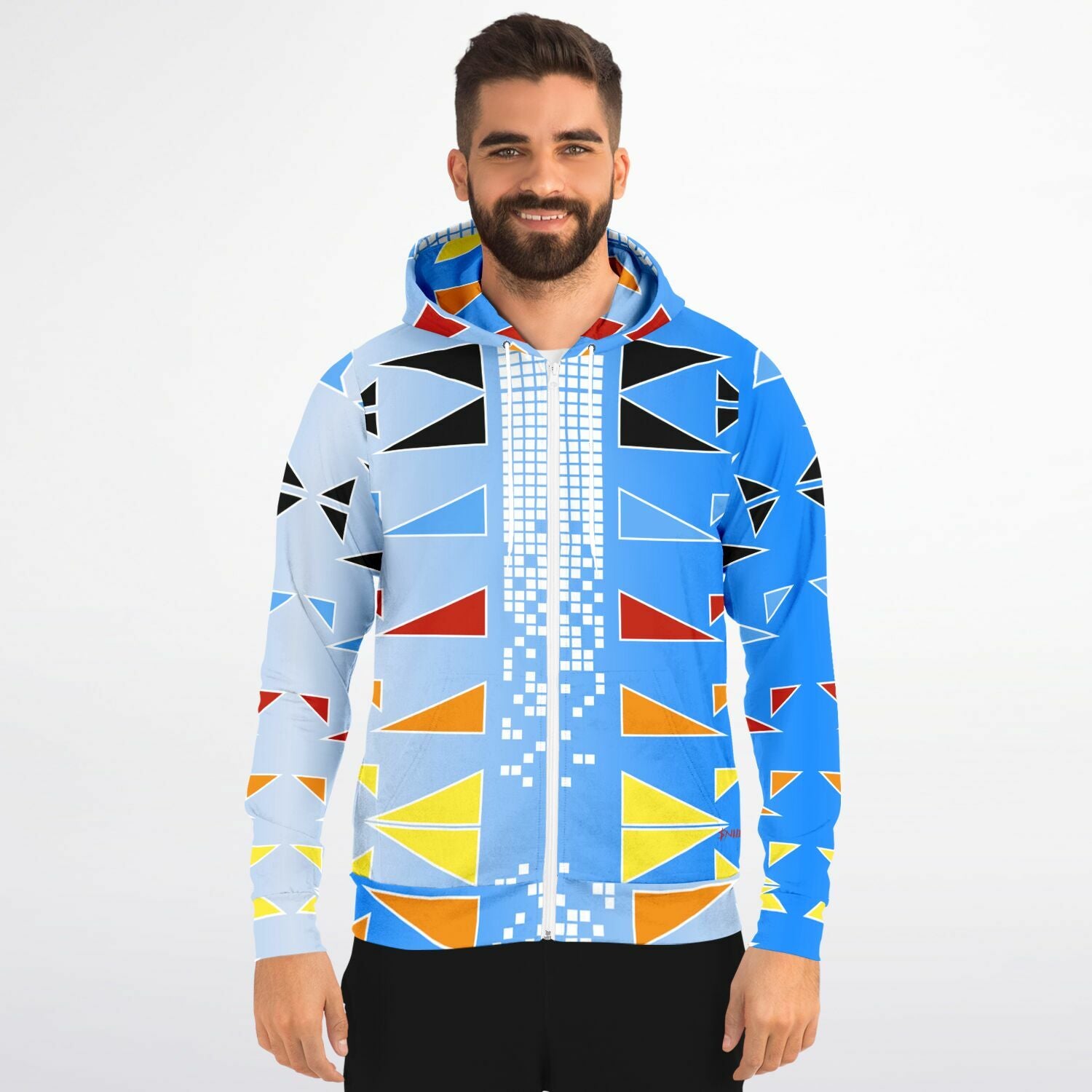 $NiieihiiNookei Fashion Zip-Up Hoodie - AOP