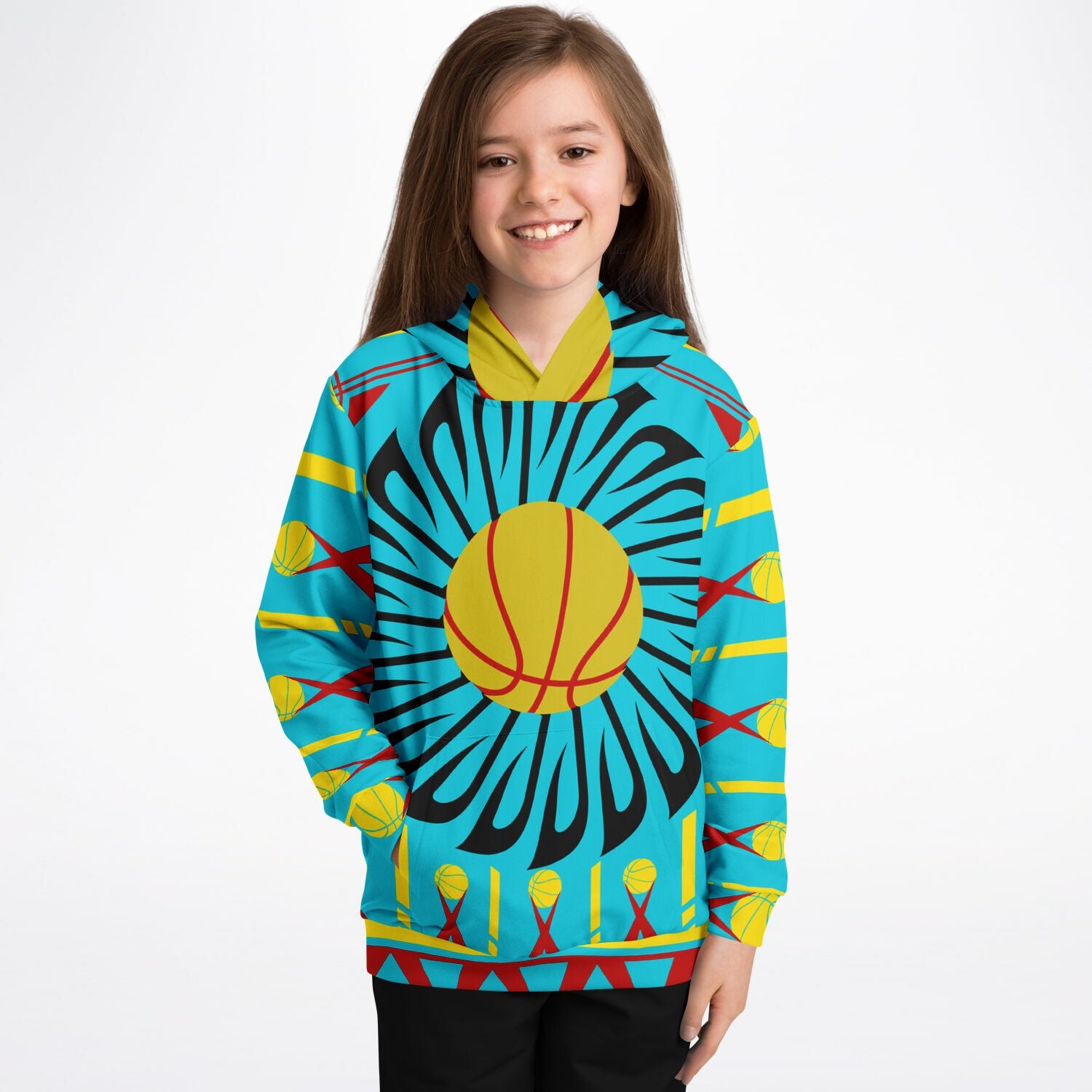 $NiieihiiNookei Athletic Kids Hoodie - AOP