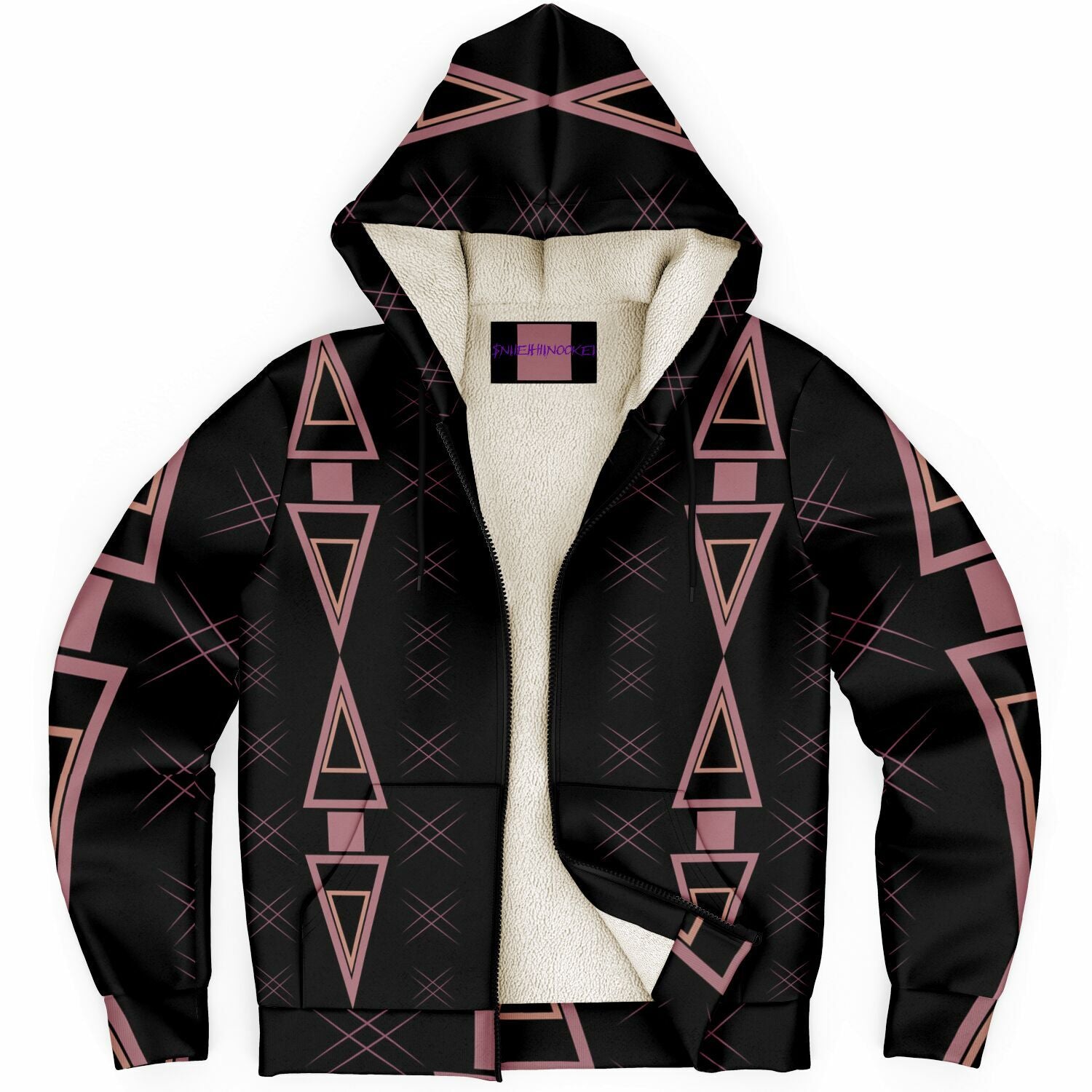 $NiieihiiNookei Microfleece Ziphoodie - AOP