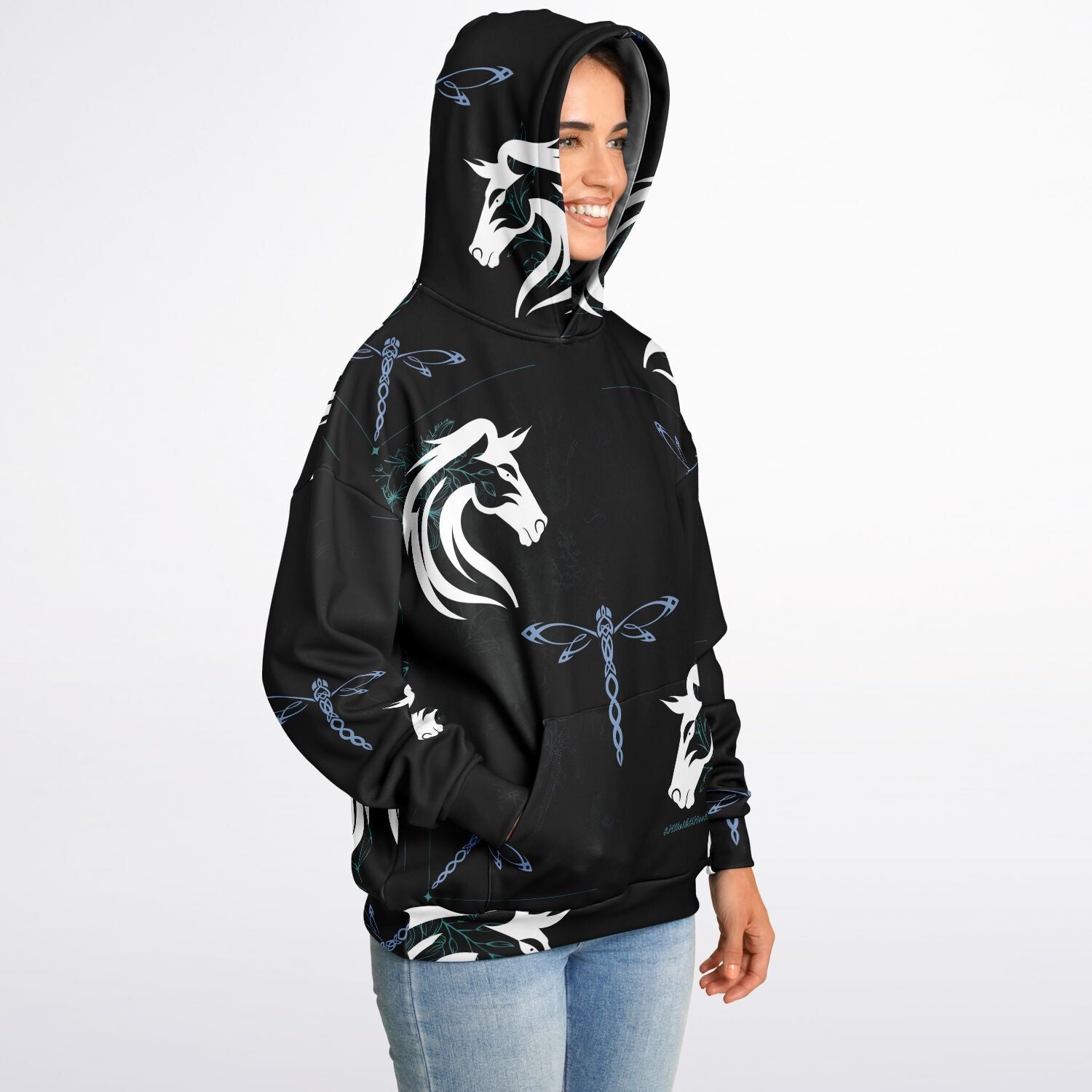 $NiieihiiNookei Heavyweight Oversized Hoodie - AOP
