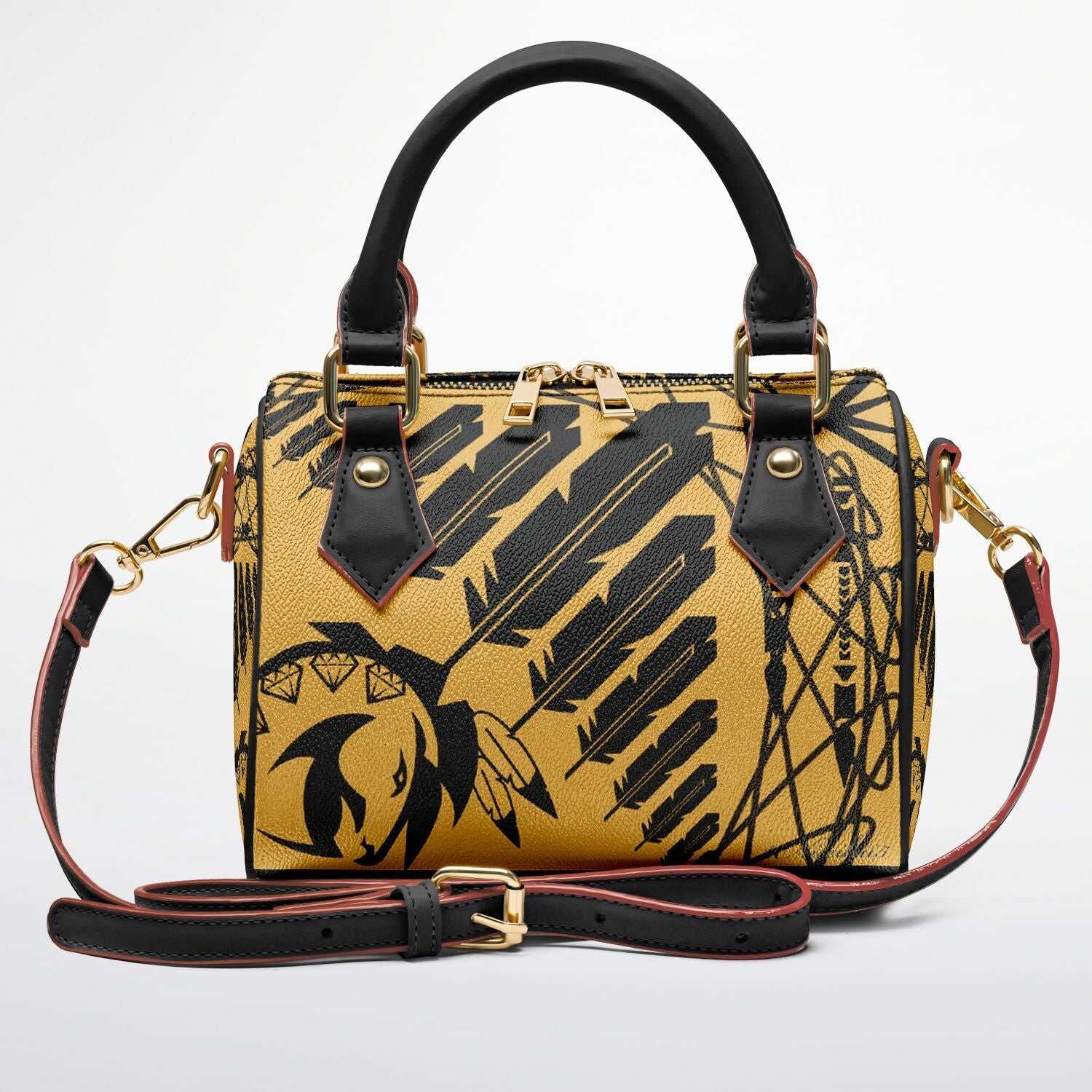 $NiieihiiNoookei Crossbody Handbag - AOP
