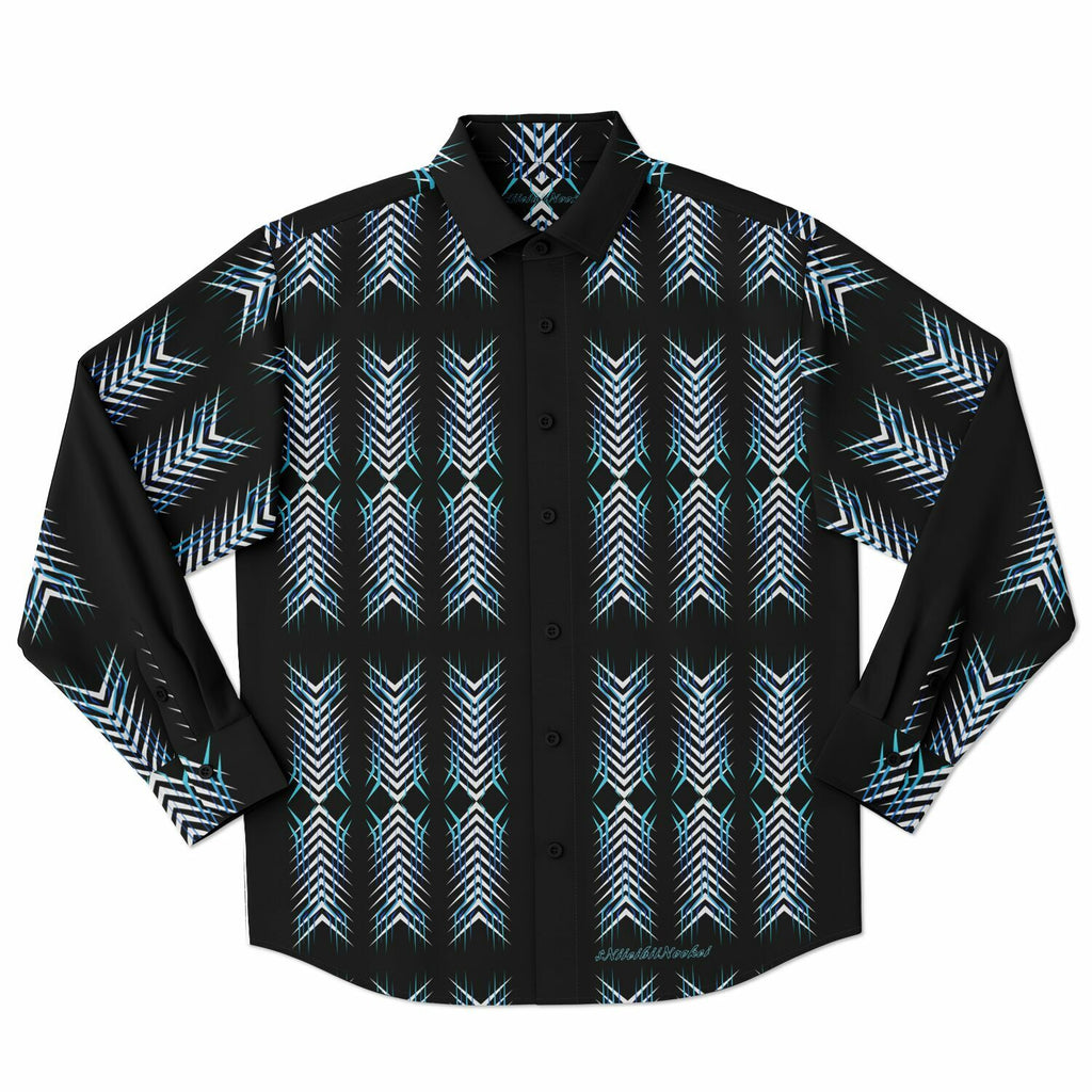 $NiieihiiNookei Long Sleeve Button Down Shirt - AOP