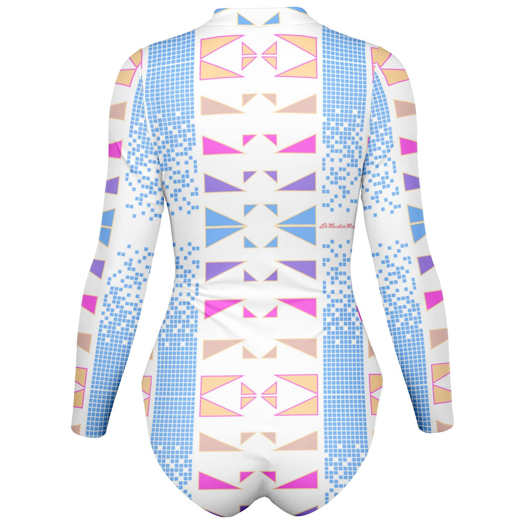 $NiieihiiNookei Bodysuit Long Sleeve - AOP