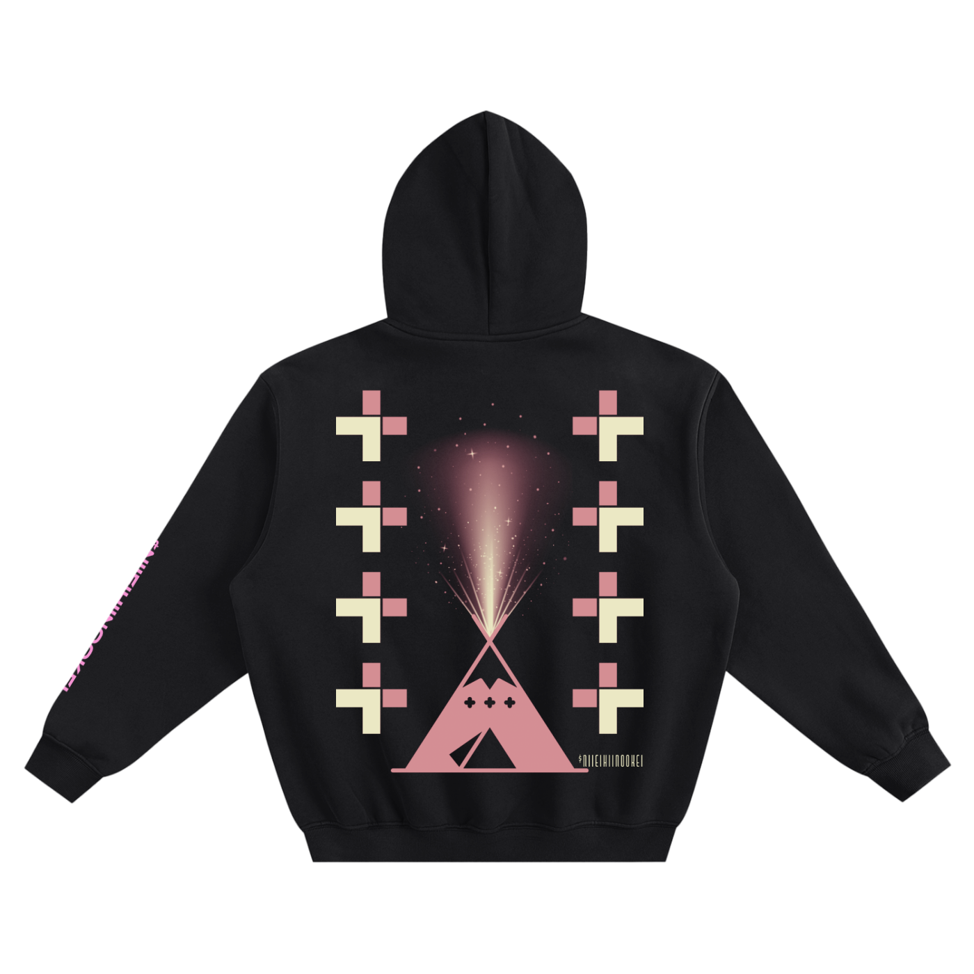 $NiieihiiNookei Fleeced Boxy Hoodie