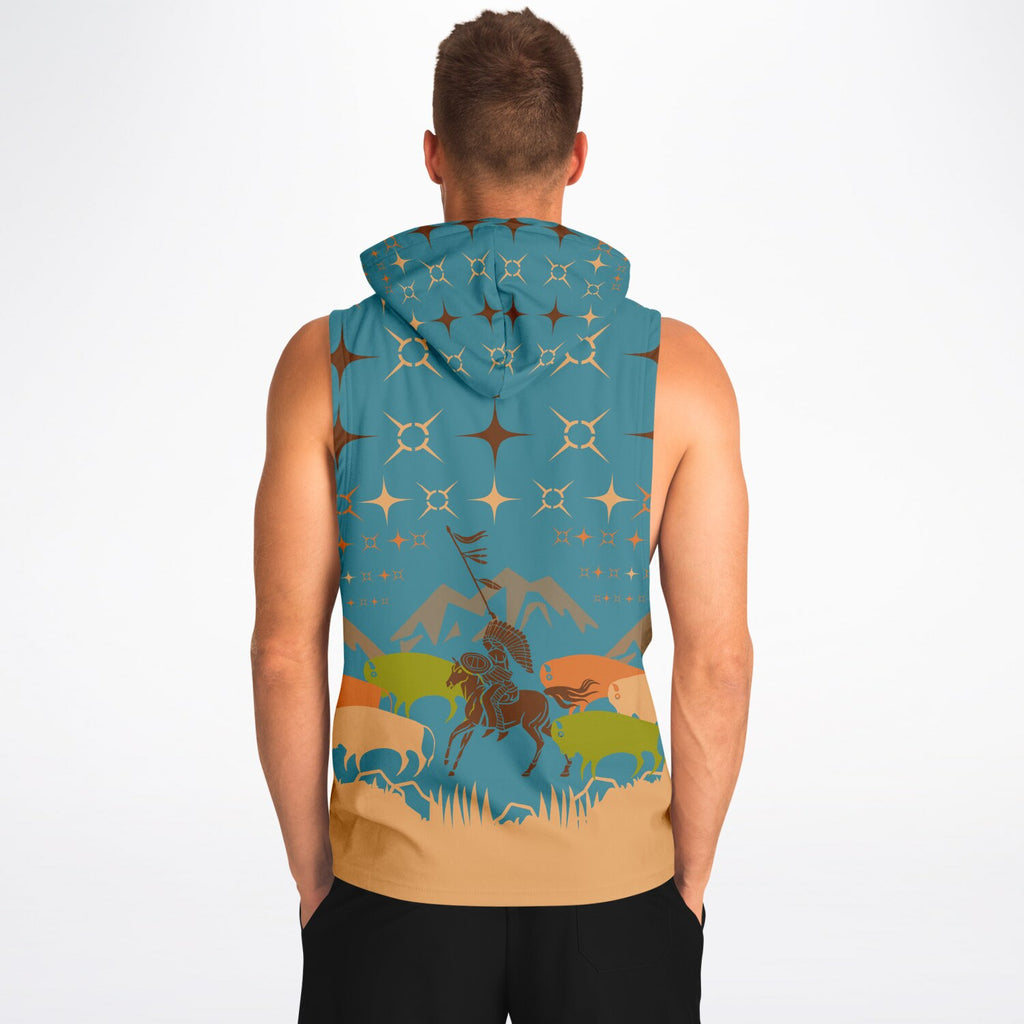$NiieihiiNookei Athletic Drop Armhole Hoodie - AOP