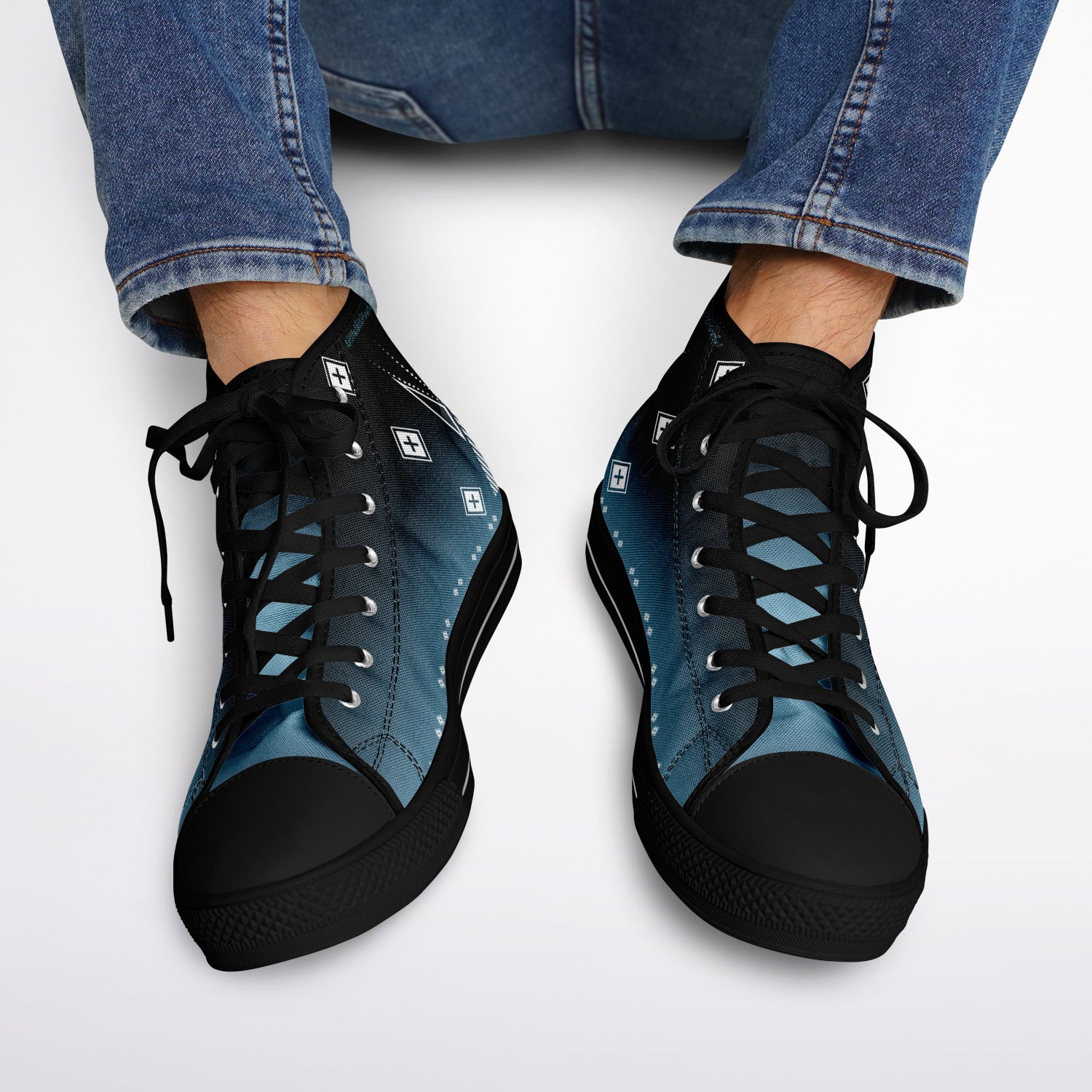 $NiieihiiNookei Urban Peak High Top Shoes - AOP