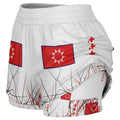 $NiieihiiNookei OST FLAG Women's 2-in-1 Shorts - AOP