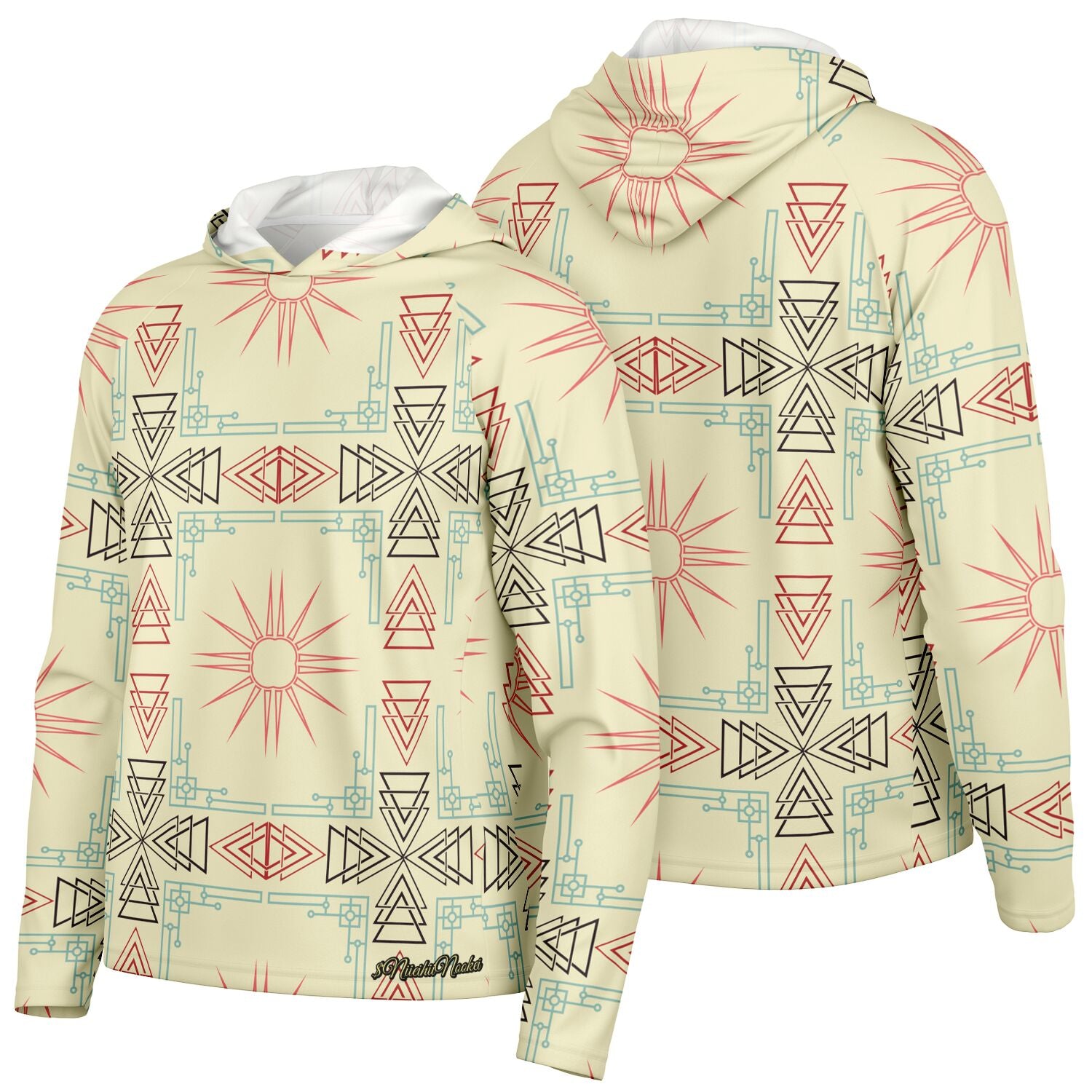 $NiieihiiNookei Hooded Performance Shirt - AOP
