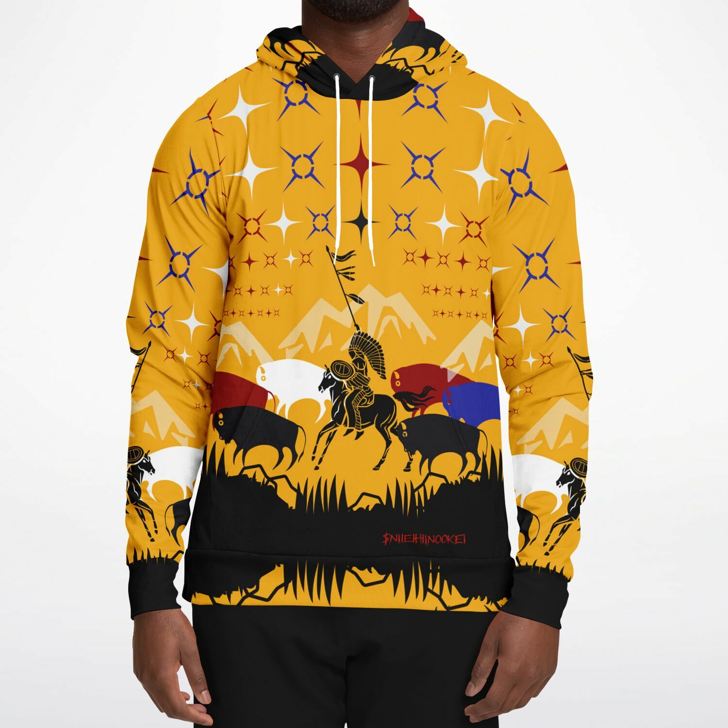 $NiieihiiNookei Athletic Hoodie - AOP