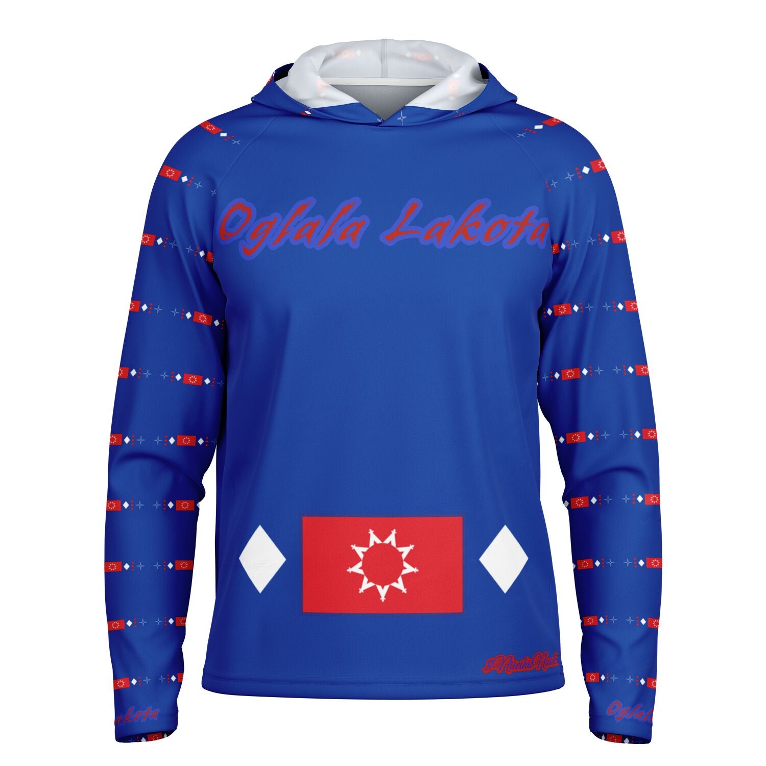 Oglala Sioux Tribe Logo Performance Hoodie - AOP