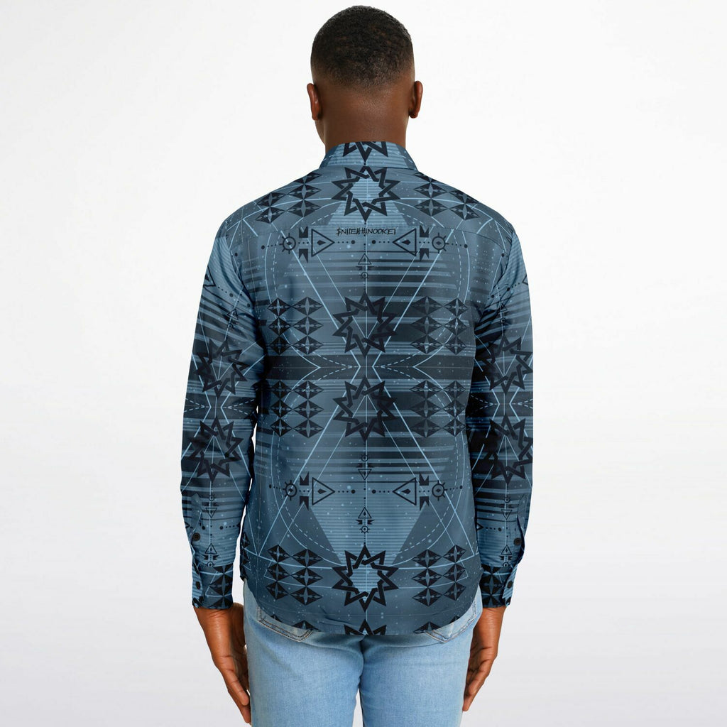 $NiieihiiNookei Long Sleeve Button Down Shirt - AOP
