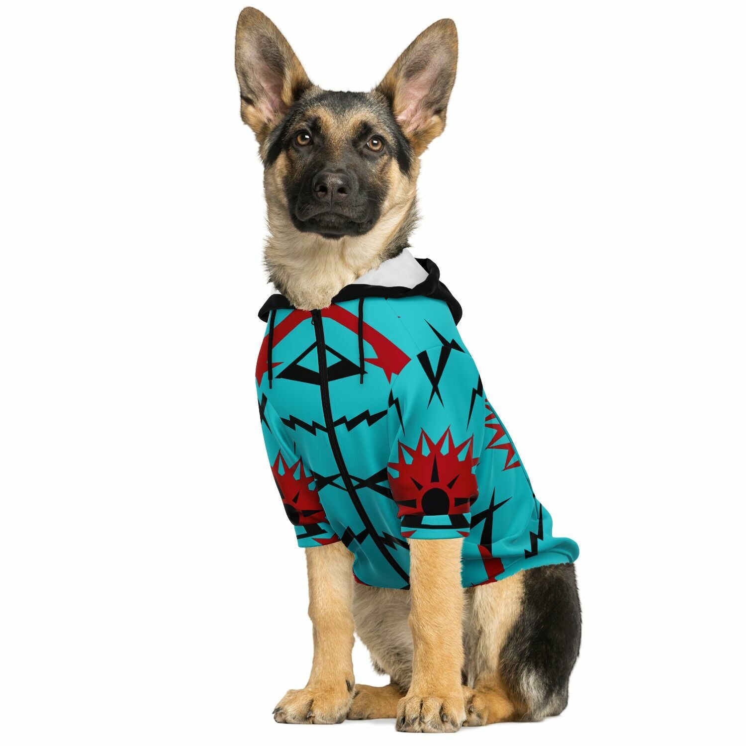 Fashion Dog Zip-Up Hoodie - AOP