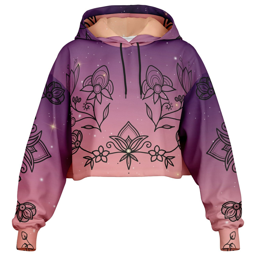 $NiieihiiNookei Fashion Cropped Hoodie - AOP