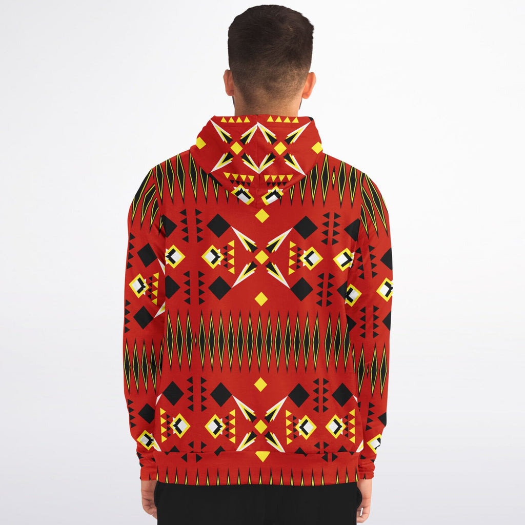 $NiieihiiNookei Athletic Zip-Up Hoodie - AOP
