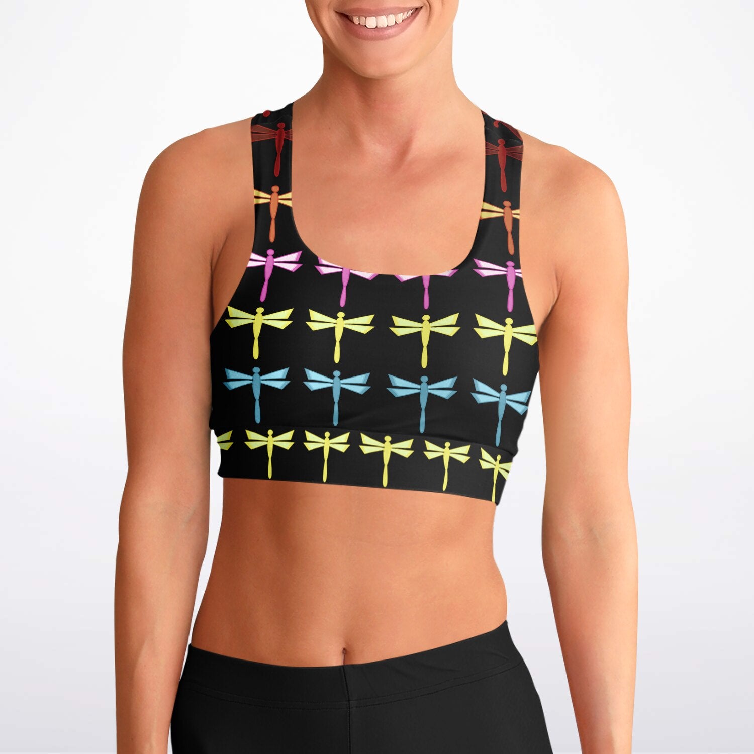 $NiieihiiNookei design Padded Sports Bra - AOP