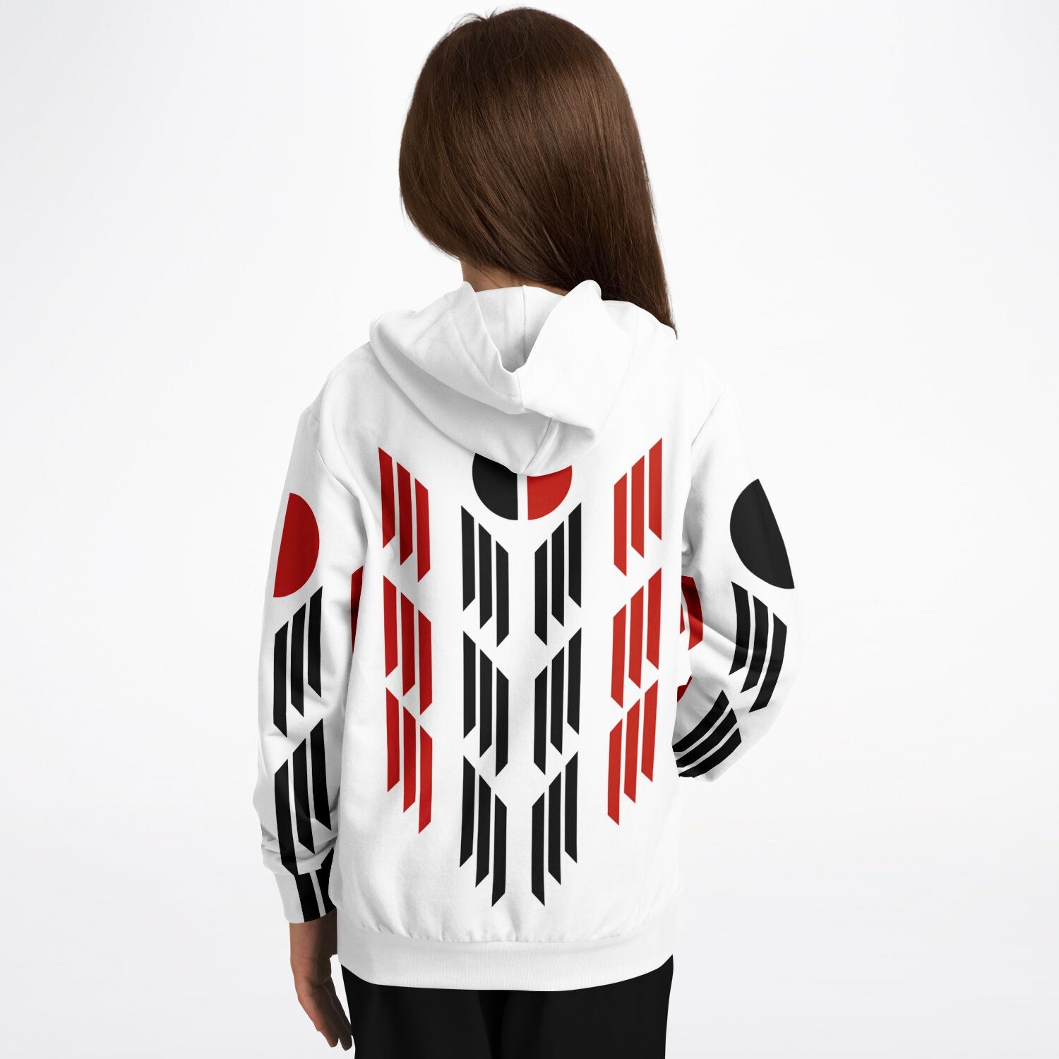 Arapaho Flag Athletic Kids Hoodie - AOP