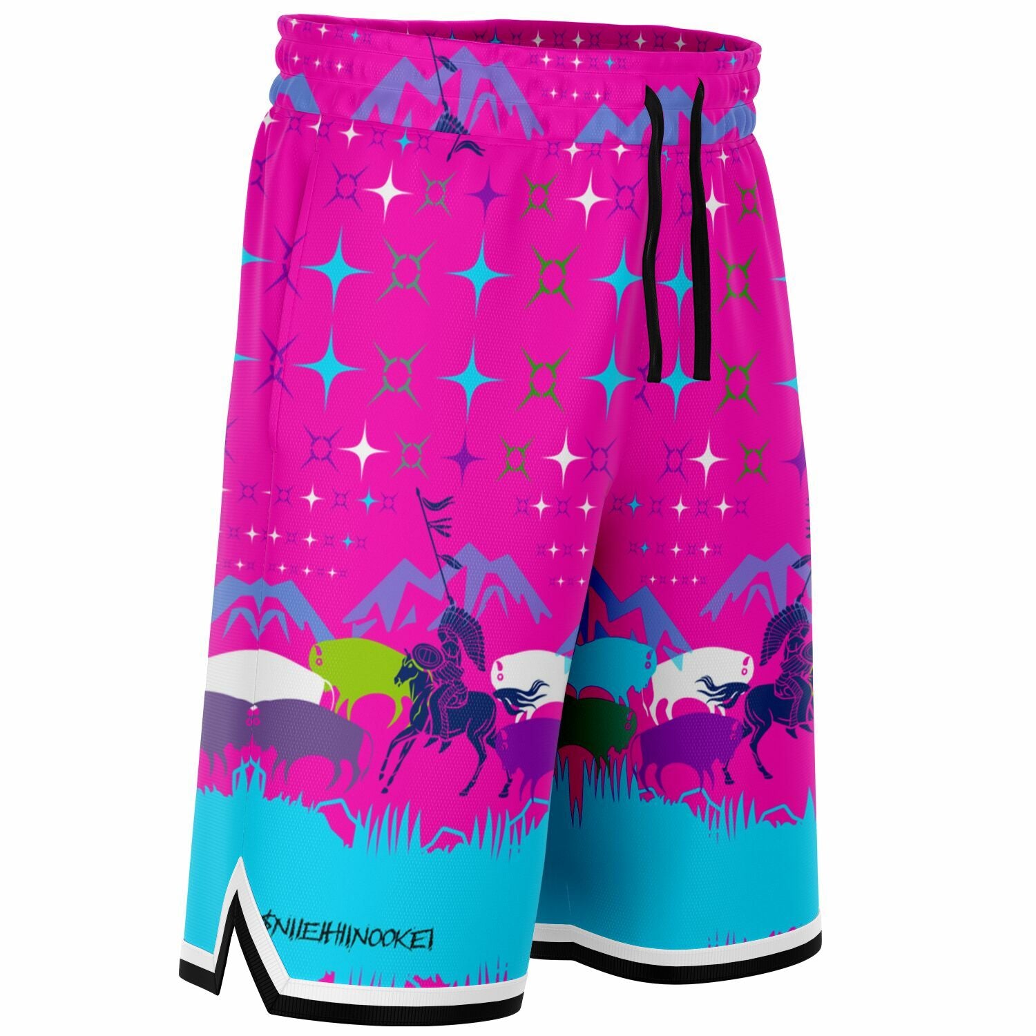 $NiieihiiNookei Basketball Short Rib - AOP