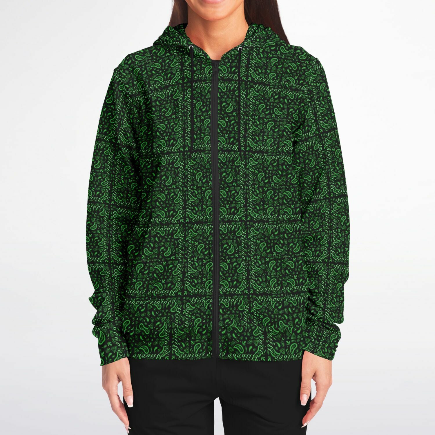 $NiieihiiNookei Athletic Zip-Up Hoodie - AOP