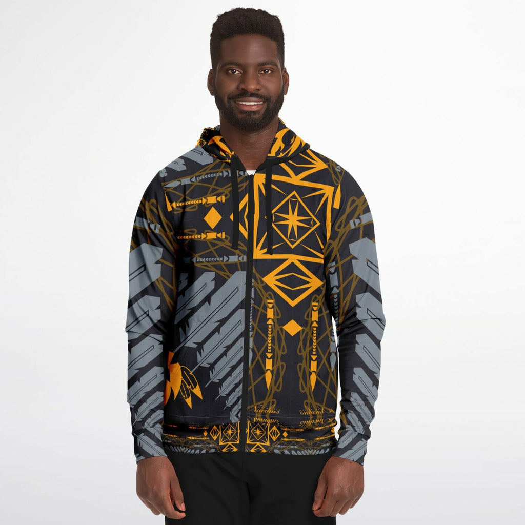 $NiieihiiNookei Athletic Zip-Up Hoodie - AOP