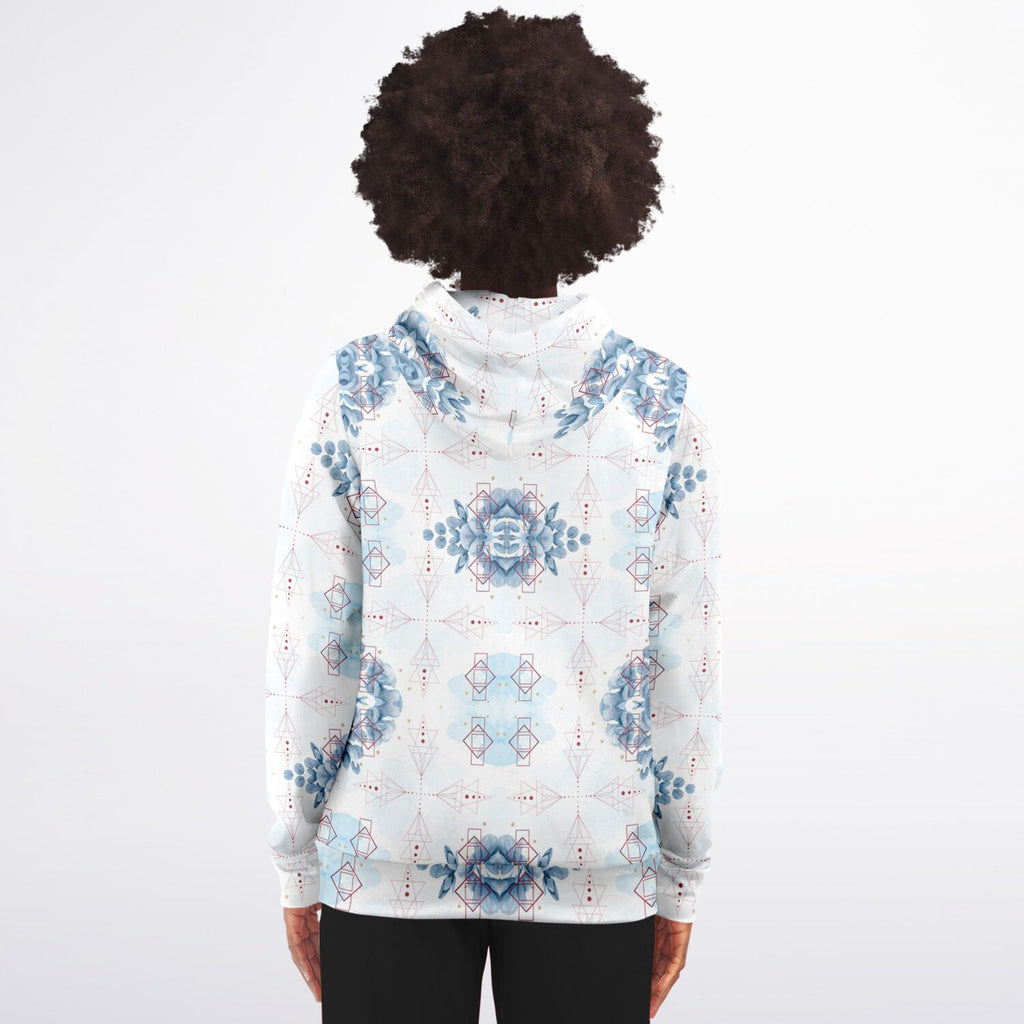 Athletic Zip-Up Hoodie - AOP