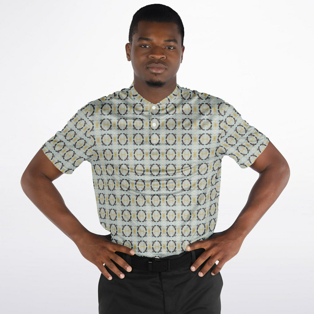 $NiieihiiNookei Blade Collar Polo Shirt - AOP