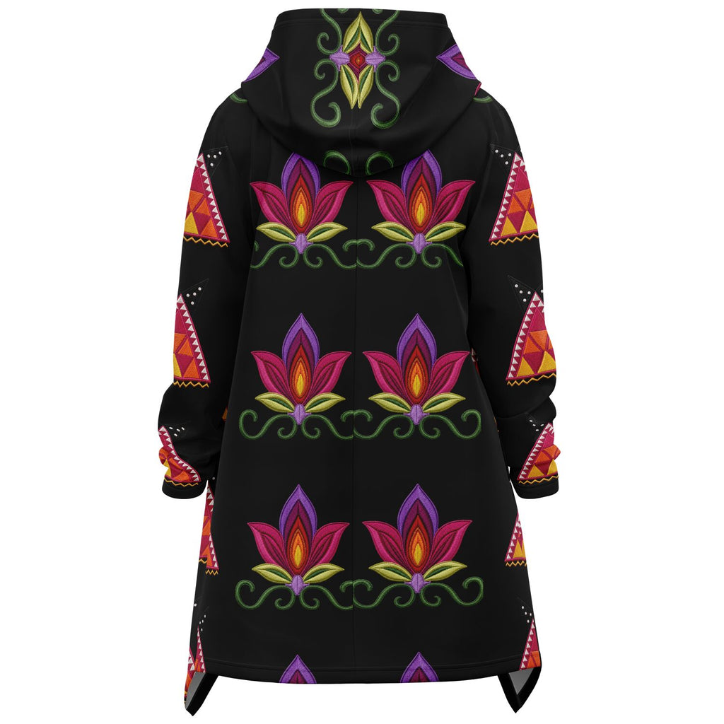 Fashion Elongated Hooded Cloak - AOP