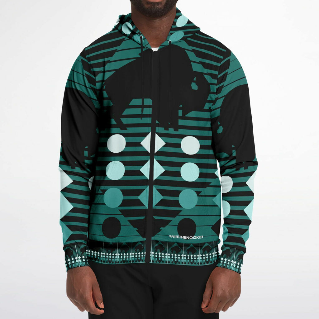 $NiieihiiNookei Fashion Zip-Up Hoodie - AOP