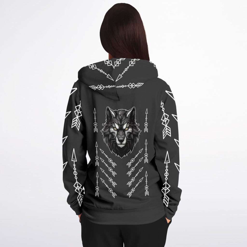 $NiieihiiNookei Athletic Zip-Up Hoodie - AOP