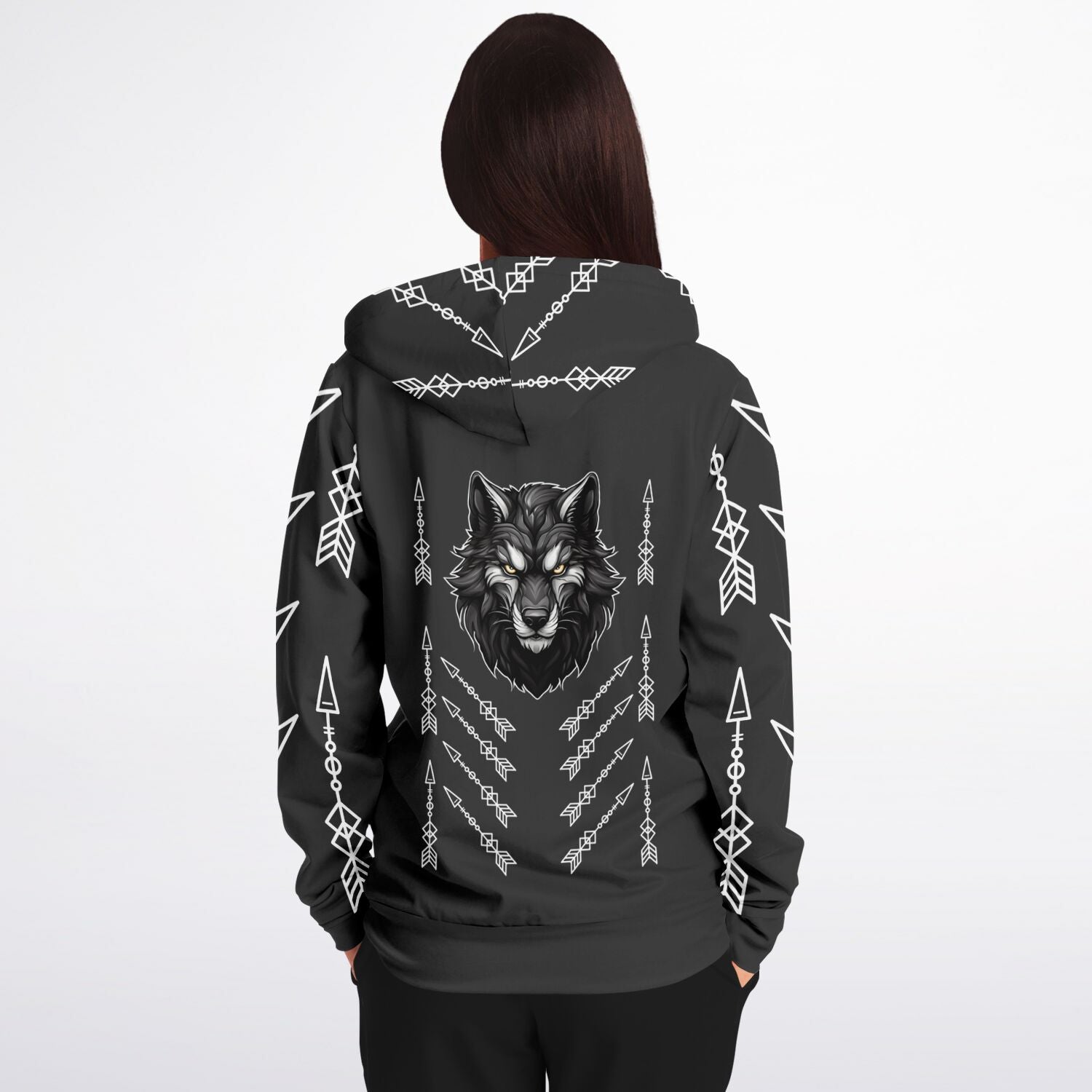 $NiieihiiNookei Athletic Zip-Up Hoodie - AOP