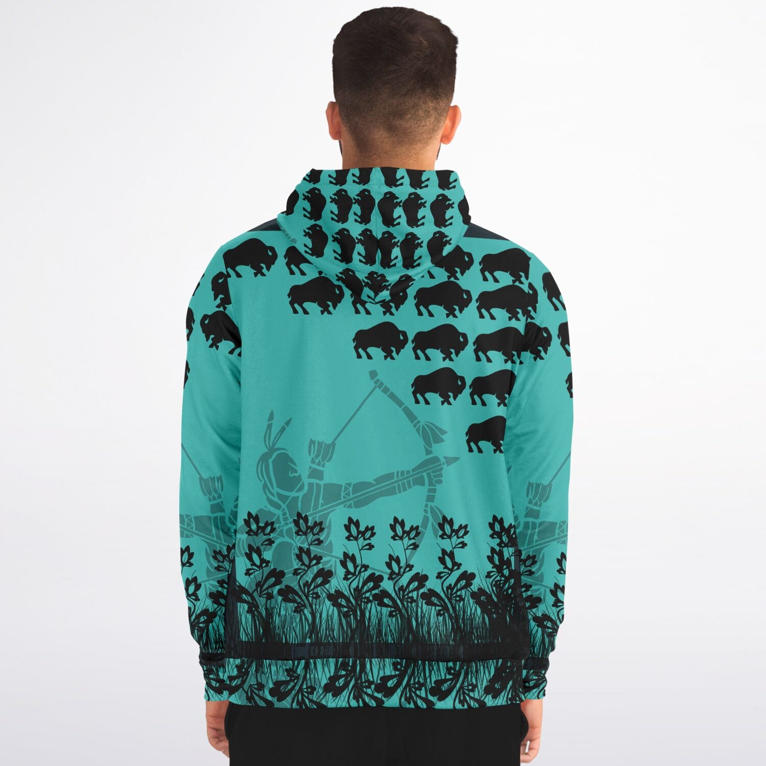 $NiieihiiNookei Fashion Zip-Up Hoodie - AOP