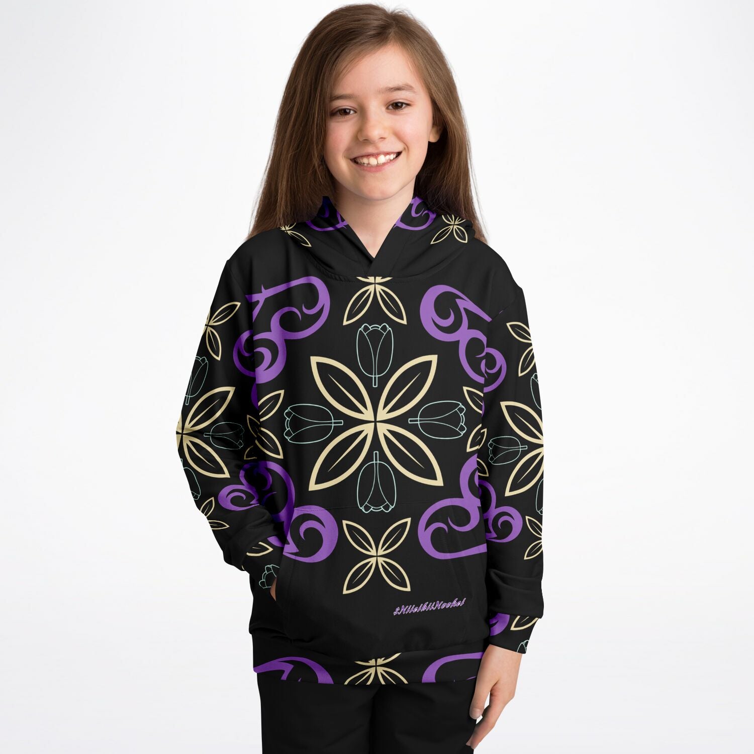 $NiieihiiNookei Athletic Kids Hoodie - AOP