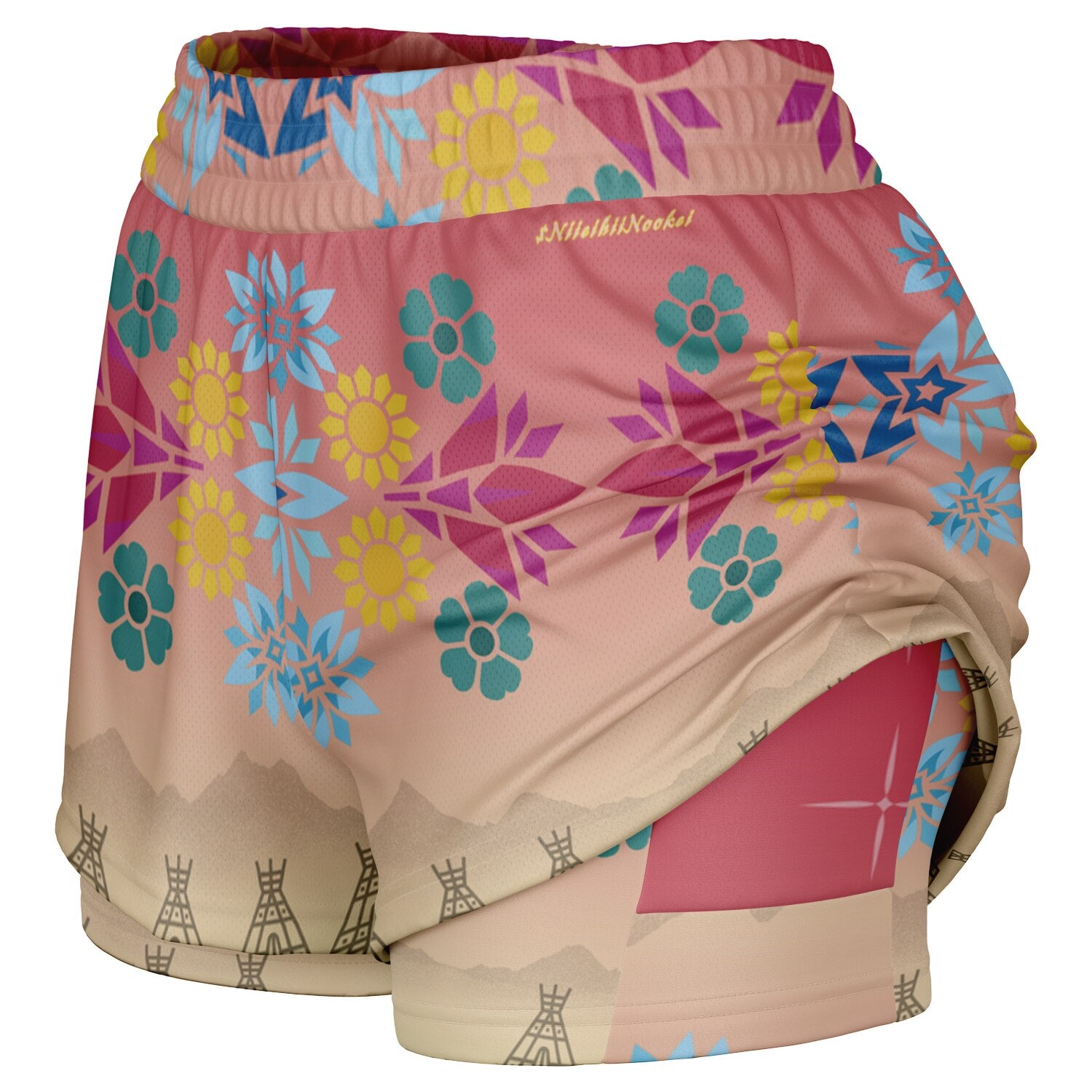 $NiieihiiNookei Women's 2-in-1 Shorts - AOP