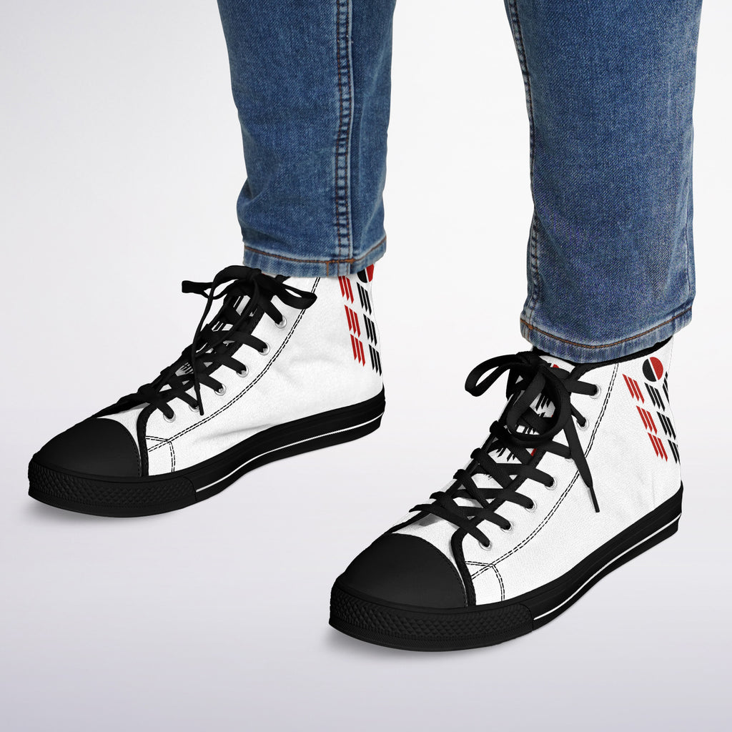 $NiieihiiNookei Arapaho Flag Design Urban Peak High Top Shoes - AOP