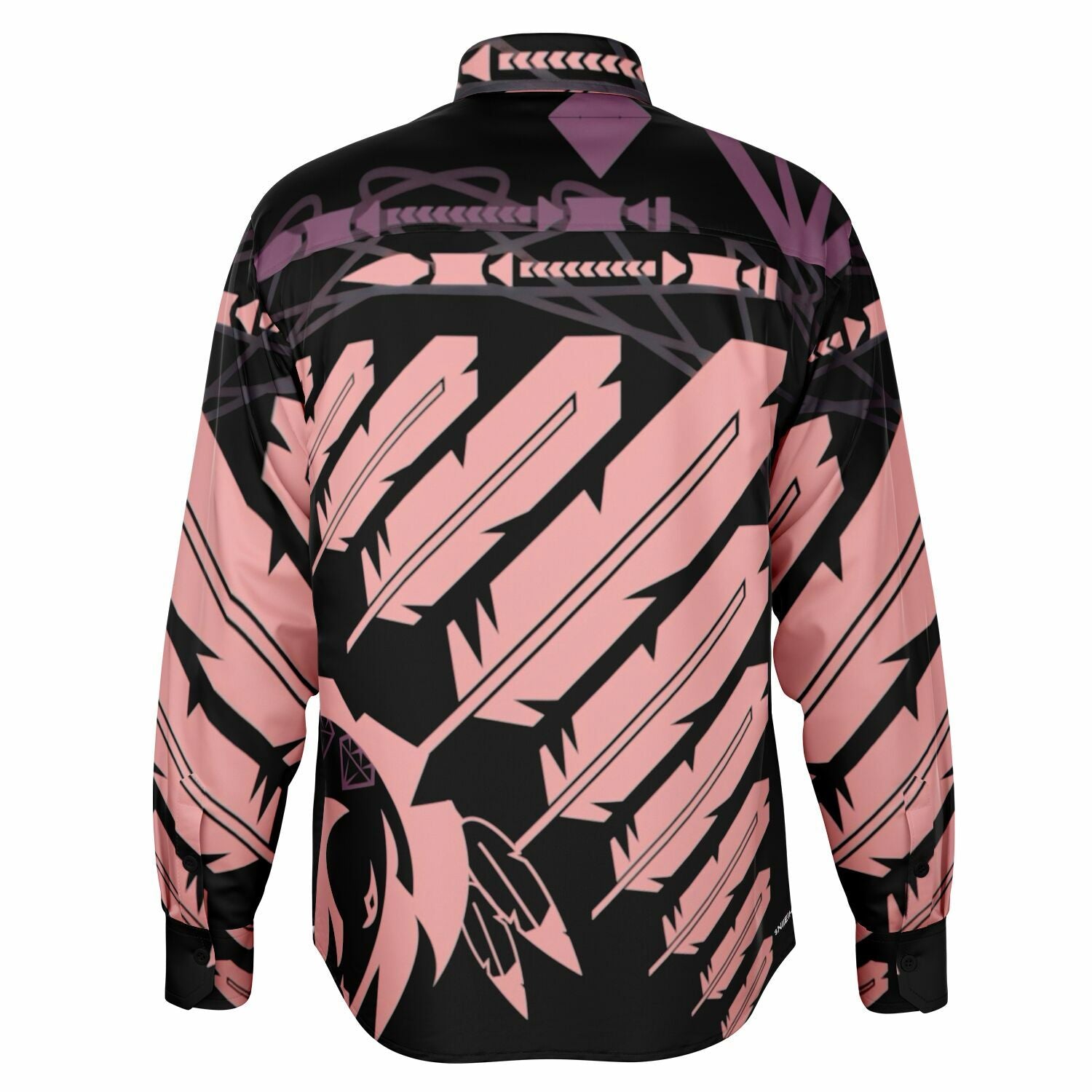 $NiieihiiNookei Long Sleeve Button Down Shirt - AOP