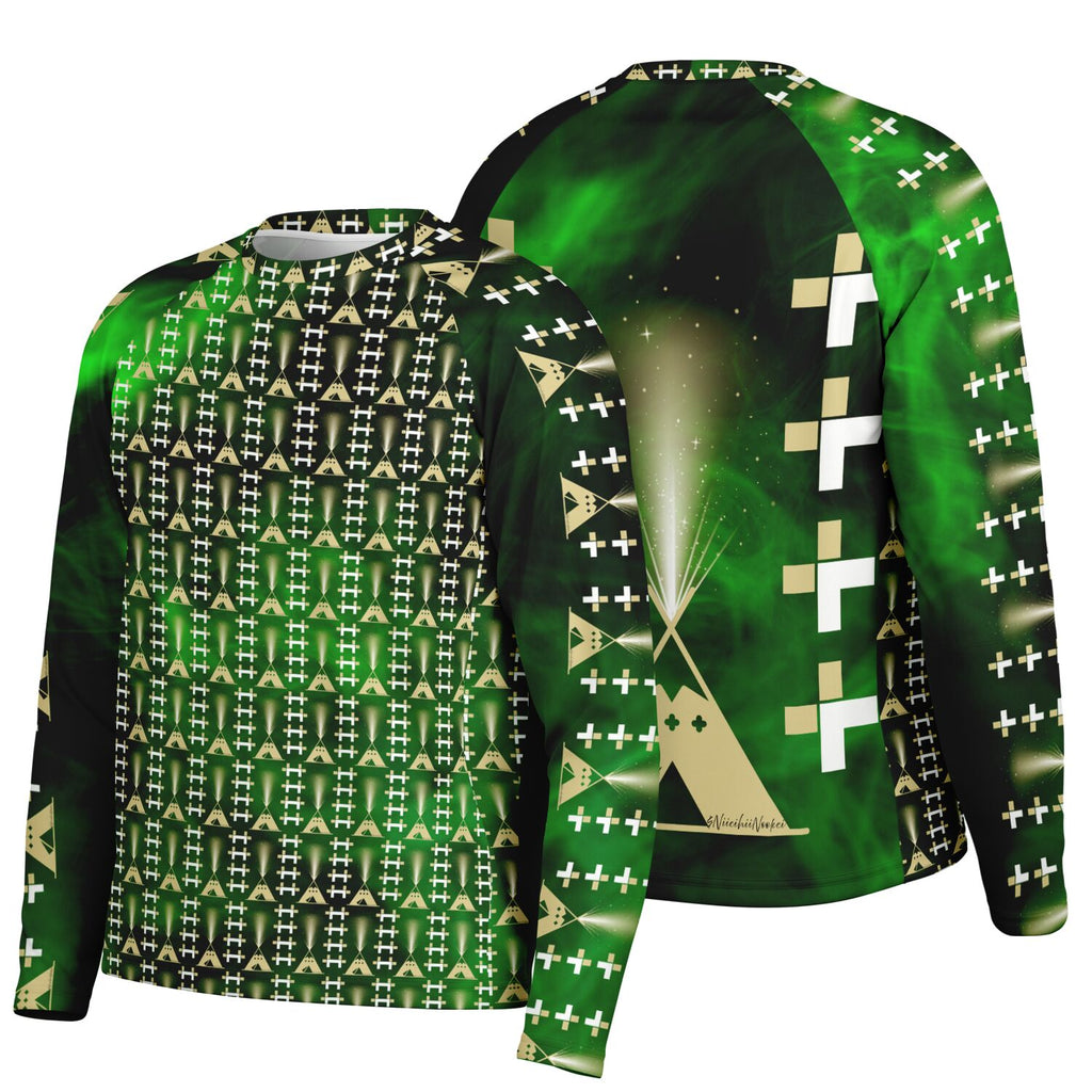 $NiieihiiNookei Men's Long Sleeve Performance Shirt - AOP
