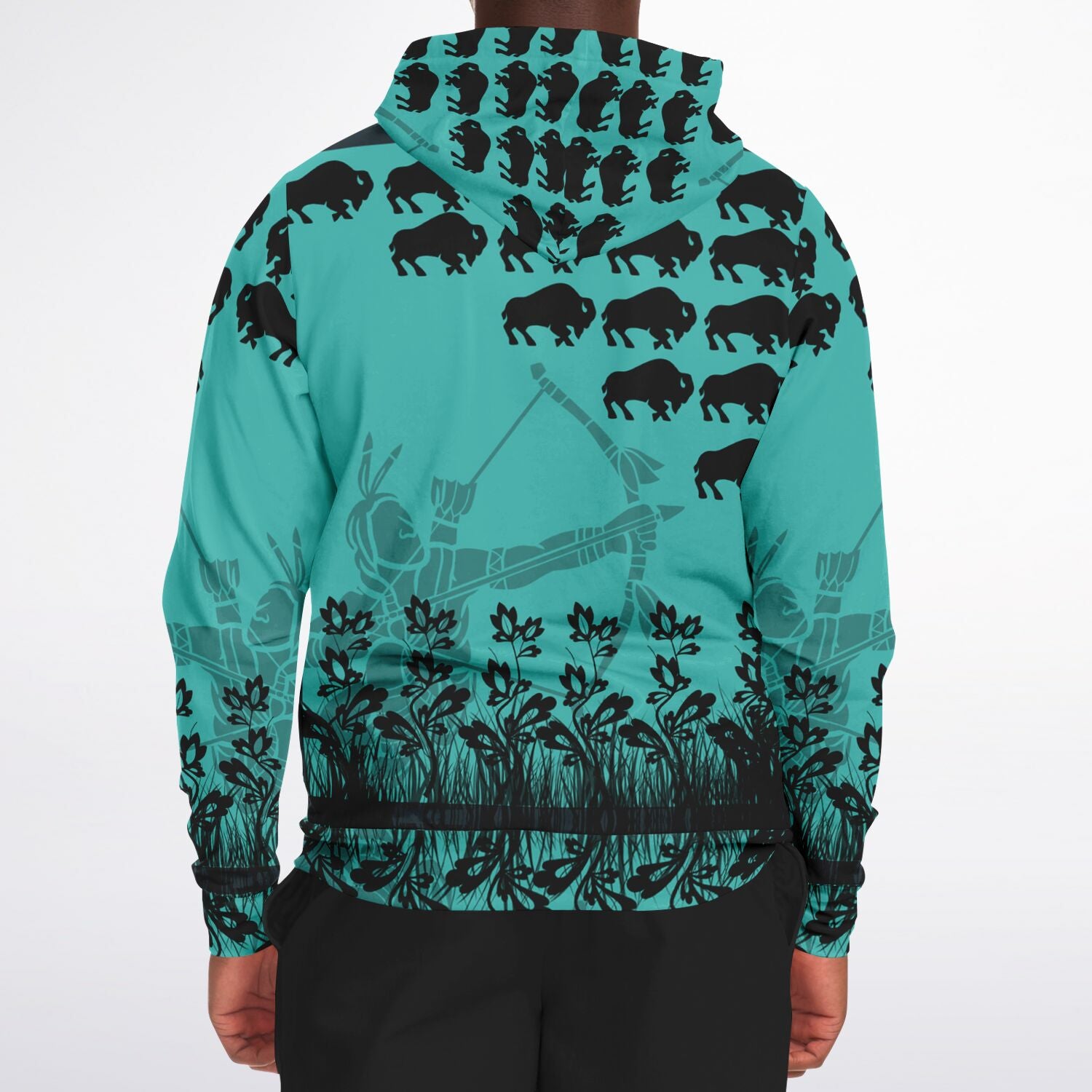 $NiieihiiNookei Fashion Zip-Up Hoodie - AOP