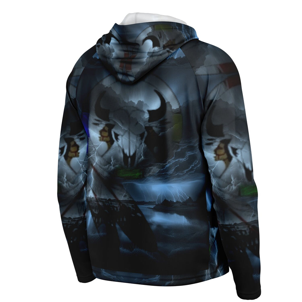Northern Arapaho Tribe Logo Hooded Performance Shirt - AOP